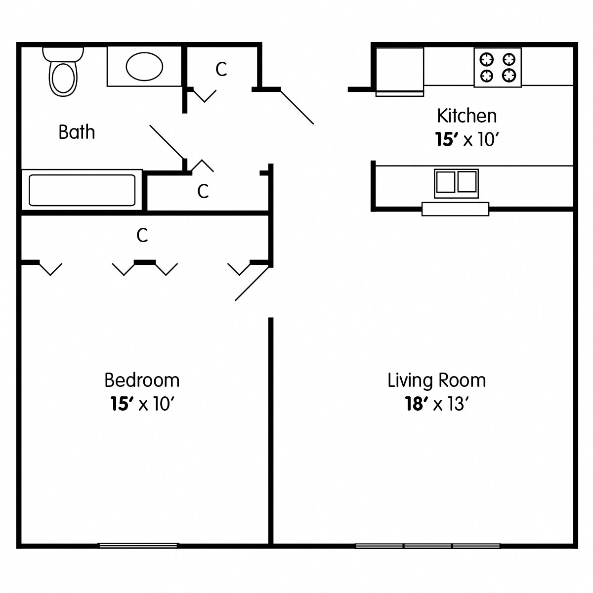 One Bedroom Apartment Racine WI